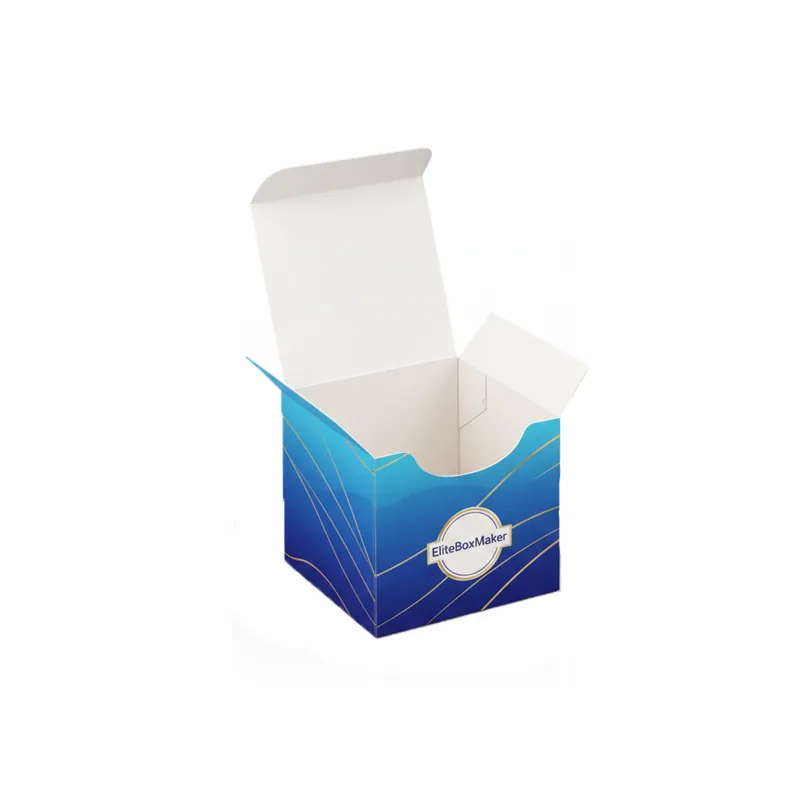 A cylindrical packaging box in hat-box style, featuring a separate lid and a smooth, matte surface.