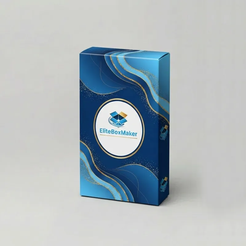 A simple, rectangular natural brown cardboard box, commonly used for packaging socks.