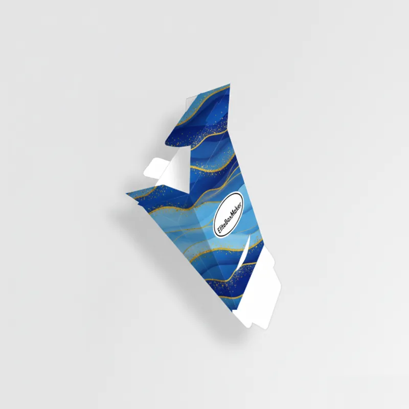 3D render of a blank, white tuck-end gable bag, a common produce packaging style.